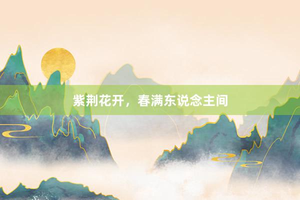 紫荆花开,春满东说念主间